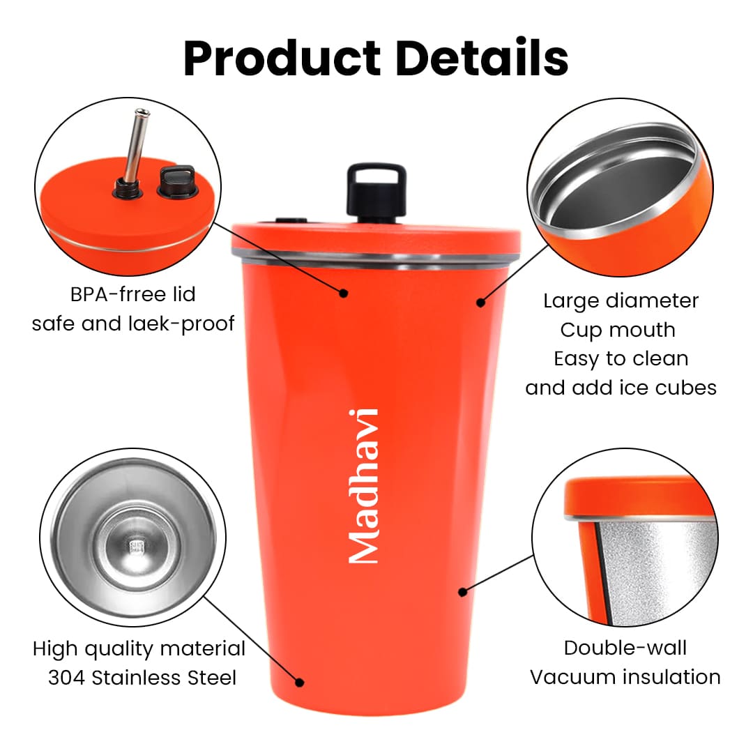 Zigzag Pattern Personalized Tumbler : Drink in Style